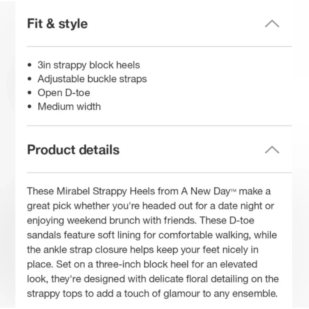 A New Day Womens Mirabel Strappy Block Heels Flower Ankle Strap Sandals Beige 11